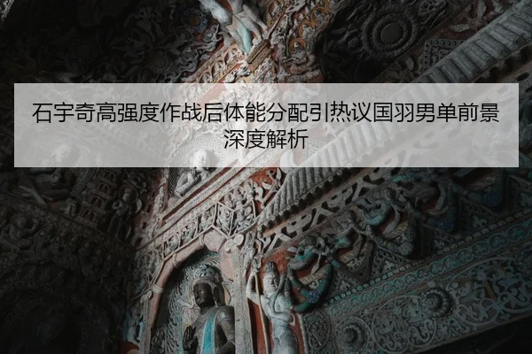 石宇奇高强度作战后体能分配引热议国羽男单前景深度解析